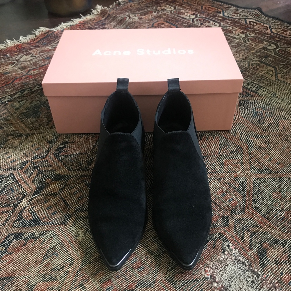 ACNE STUDIOS Jenny Suede Boots black - Picture 5 of 8